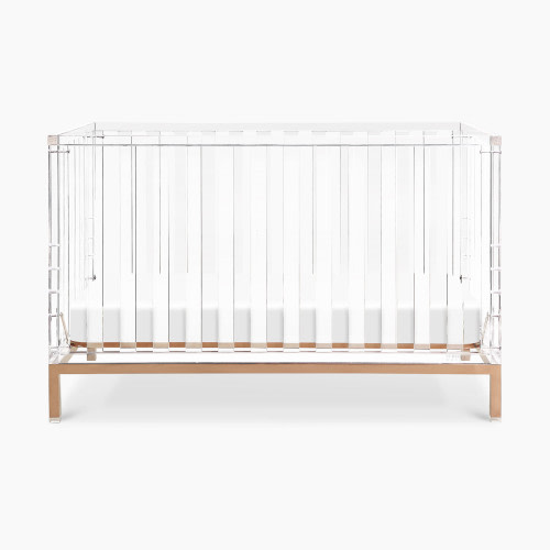 Nursery Works Luma Crib - Acrylic With Rose Gold