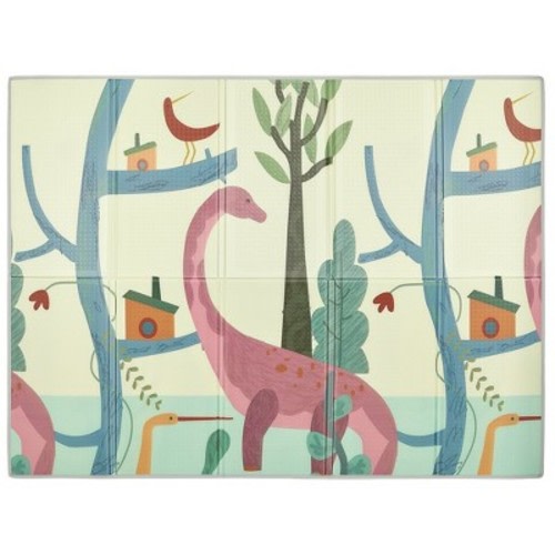 Dream on Me Play time reversible baby Play mat, Color: Giraffe and dinosaur