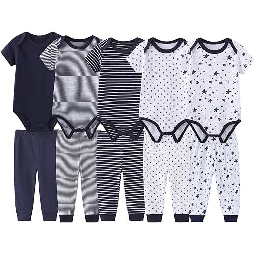 Unisex Baby Boy Girl Pants Sets 10 pack Cotton Casual New born Clothes Comfort Infant Outfit
