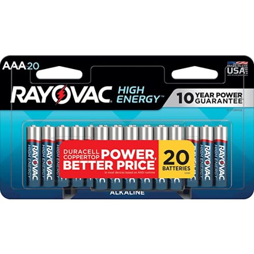 Rayovac AAA Batteries, Triple A Battery Alkaline, 20 Count