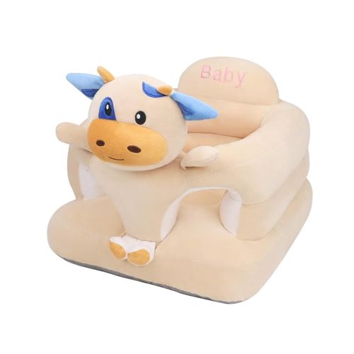 vocheer Sit Me Up Floor Seat for Baby Chair for Sitting Up Support Seat Sofa Plush Animal Shaped Baby Learning to Sit Chair for 3-24 Months Girls and Boys, PP Cotton Full Filling,Cow
