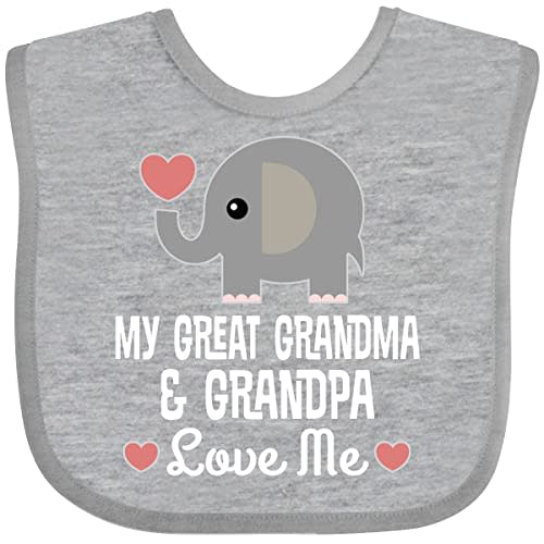 inktastic My Great Grandma and Great Grandpa Love Me Baby Bib