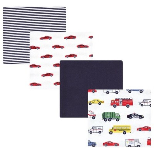 Hudson Baby Infant Boy Cotton Flannel Receiving Blankets, Going Places, One Size