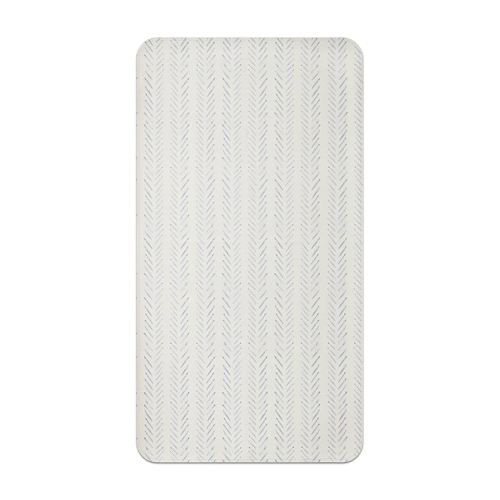 Baby Changing Mat - Wipeable, Portable Changing Pad, Travel Changing Mat for Baby or Small Toddler, Easy to Fold or Roll Up - Faux Leather (Herringbone)