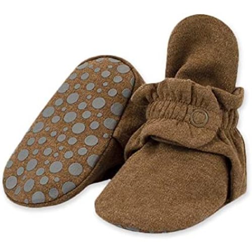 Zutano Unisex Organic Cotton Baby Booties With Gripper Soles