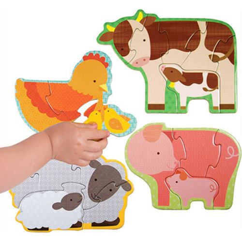 Fat Brain Toys Fat Brain Toys Beginner Puzzle - Farm Babies