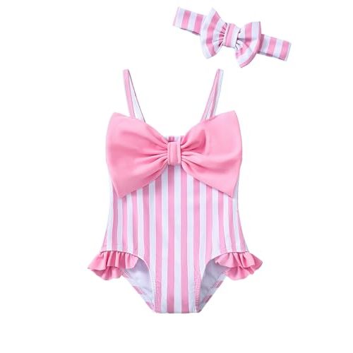 Mioglrie Toddler Baby Girl Swimsuit Infant Bathing Suits Summer Beach Swim Suit Newborn One Piece Swimwear for Girls