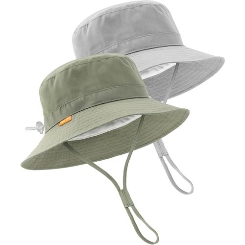 FURTALK Baby Sun Hat Toddler Boys Girls Bucket Hat for Kids 0-5 Years UPF 50+ Sun Protective Child Summer Beach Hats