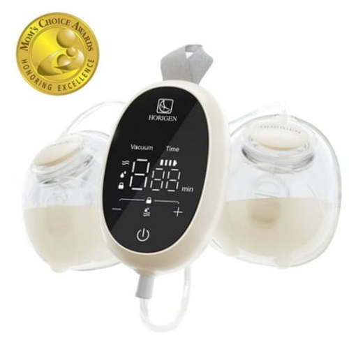 Horigen D6 Milk White Electric Hands Free Portable Breast Pump Wearable Breastfeeding Strong Suction