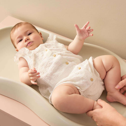 Mocka Baby Wipe Clean Change Pad - Beige