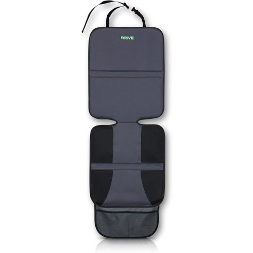 DRIVE AUTO PRODUCTS Car Seat Protector 2017 Model New Base Plates Offer Best Protection for Child & Baby Cars Seats - Extra Wide Side Flaps, Ultimate Cover Pad Protects Automotive Upholstery
