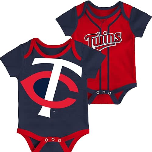 Outerstuff MLB Newborn & Infants 0-24 Months 2 Piece Team Graphic Creeper Bodysuit Romper Set