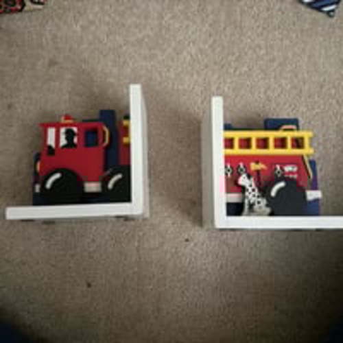 Fire truck bookends