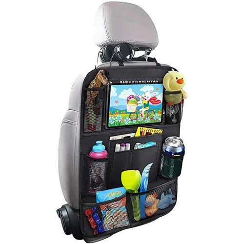 Tianle Backseat Car Organizer - Premium Car Organizer with 10" Table Holder, 9 Pockets, Road Trip Essentials for Travel Accessories (1 Pack)