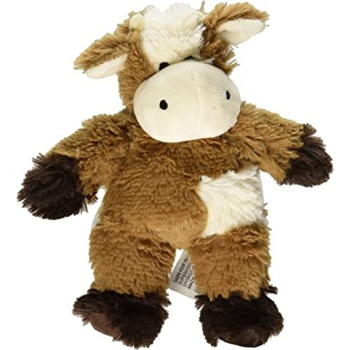 warmies Junior Microwavable & Weighted Stuffed Animals, Cow - Heated Stuffed Animal Plushie for Warmth & Comfort - Cute Soft Plush Toys for Adults & Children (Boys, Girls, Babies & Toddlers)