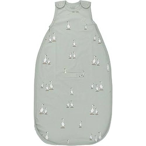 Ecolino Organic Cotton Baby Sleep Sack - 2-Way Zipper Baby Wearable Blanket - Infant to Toddler Sleeping Bag Sack - 2 Months - 2 Years - Goose