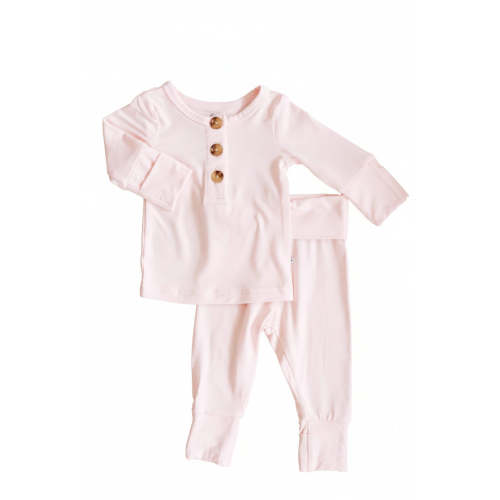 2pc Bamboo Button Top & Bottom