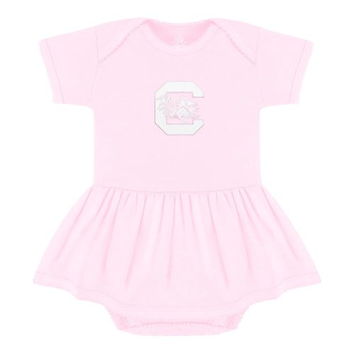 Creative Knitwear College Baby Picot Bodysuit Dress - Team Logo, Multiple Colors, for Baby Girls (0-24 Months)