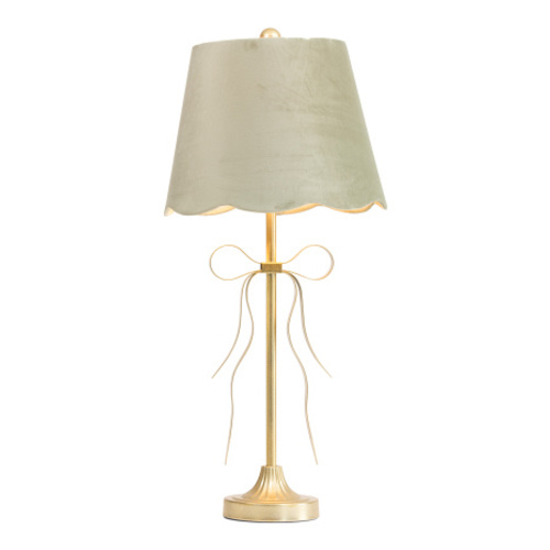 29in Bow Metal Table Lamp With Scalloped Shade | Home | T.J.Maxx
