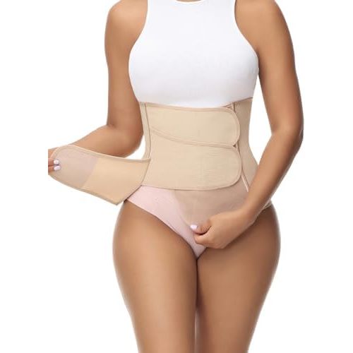 SHAPSHE Waist Trainer for Women Postpartum Recovery Wrap Waist Cincher Corset Shapewear Belly Band