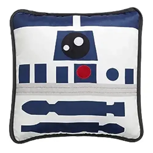 Lambs & Ivy Star Wars Signature R2D2 White/Blue Decorative Throw Pillow