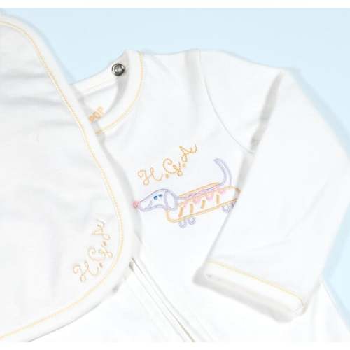 The Babysuit with Bib, Hip-Hop Hotdog - PiP PEA POP | Maisonette