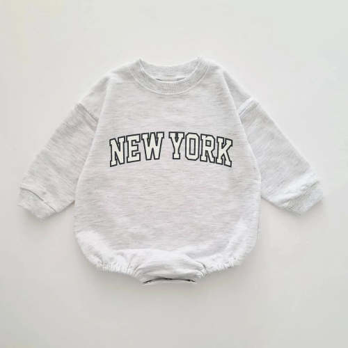 Baby New York Sweatshirt Romper