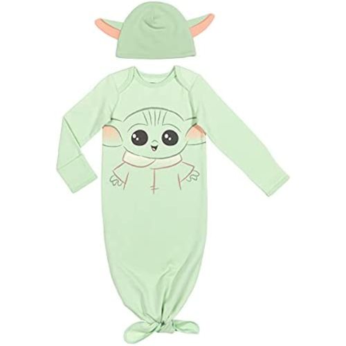 STAR WARS The Child Cosplay Baby Cosplay Sleeper Gown and Hat Newborn to Infant