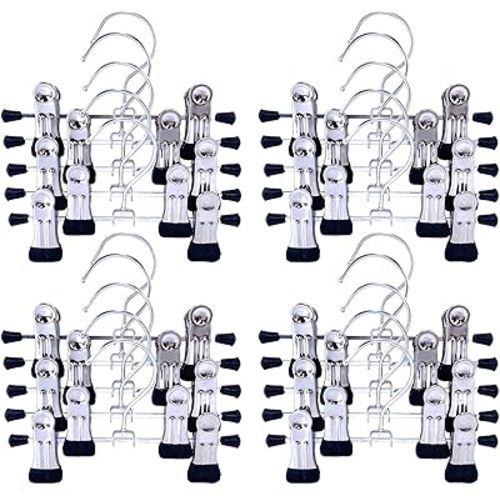 20pcs Adjustable Shoe Rack Pet Baby Pants Folder Multi Functional Travel Portable Hat 6" Heavy Duty Laundry Hooks Socks Holder Double Towels Bags Clothes Clip Boot Hanger Space Saving Home Organizer