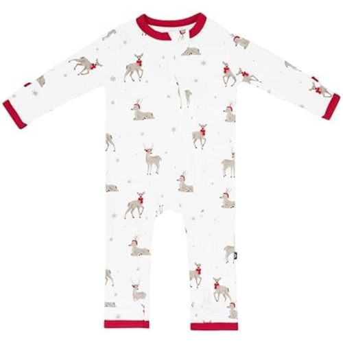 KYTE BABY Unisex Rayon Made From Bamboo Zippered Rompers 0-24 Months