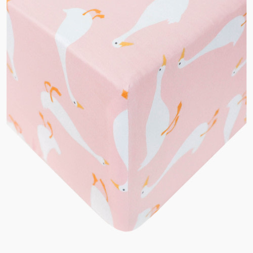 Copper Pearl Printed Premium Crib Sheet - Goosie