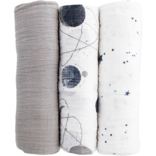 3-Pack Cotton Muslin Swaddle Blankets
