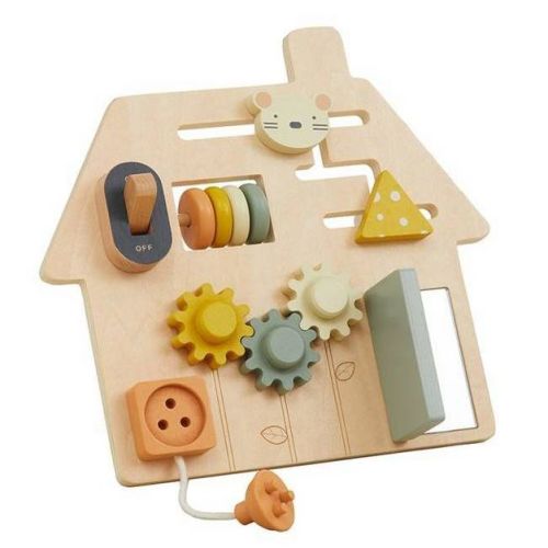 Wonder & Wise Wooden On-the-Go Travel Busy Board