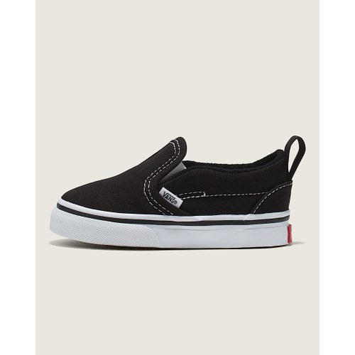 Vans | Toddler Slip-On V Canvas Black/True White Shoes
