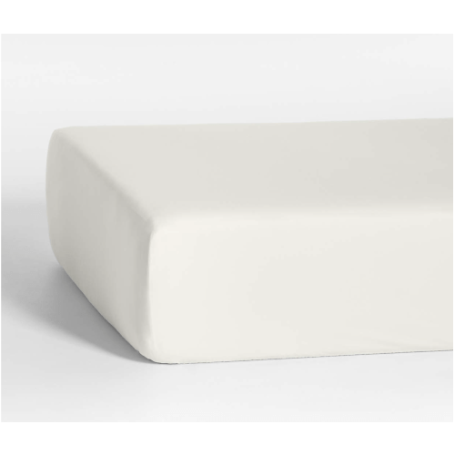 Cozy Cloud Pampas Ivory Washed Organic Cotton Baby Crib Fitted Sheet
