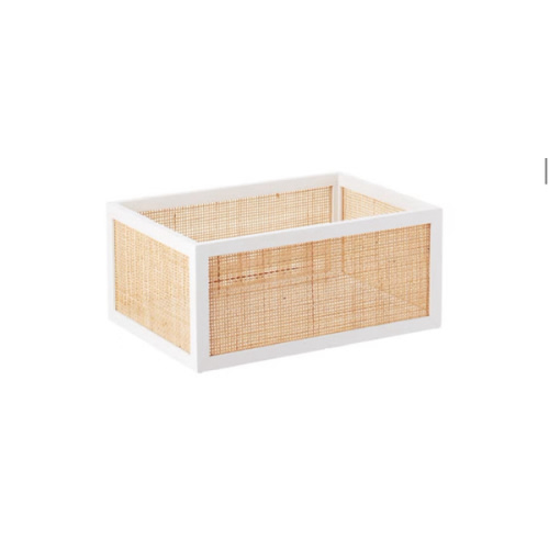 The Container Store Artisan Rattan Woven Cane Bin | The Container Store