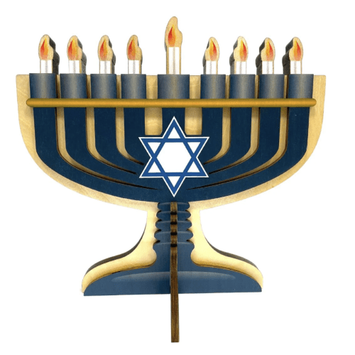 Wooden Toy Menorah