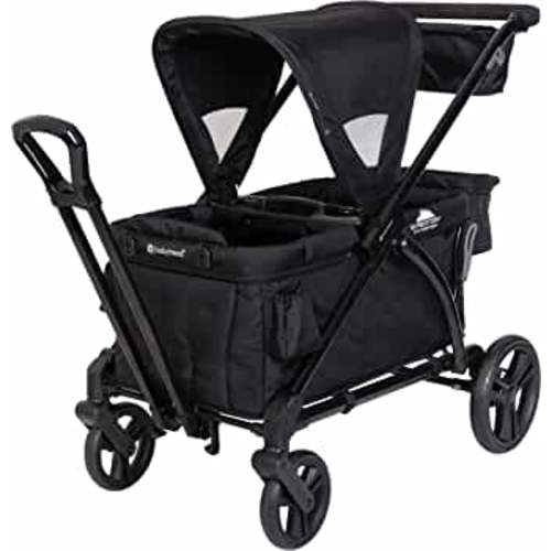 Baby Trend Expedition 2-in-1 Stroller Wagon PLUS, Ultra Black