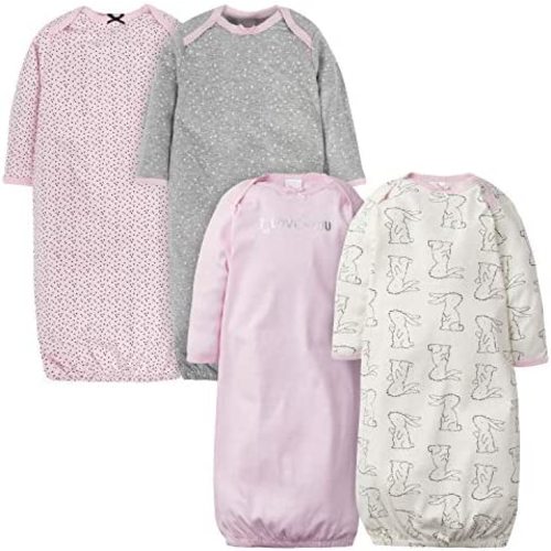 Gerber Baby Boy and Girls 4-Pack Sleeper Gown