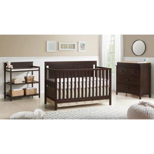 Oxford Baby Lazio 4-in-1 Convertible Crib - Espresso