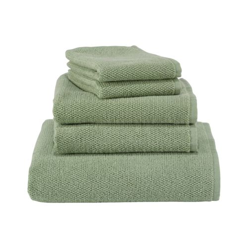 Organic Textured Cotton Towel / Facecloth / Antique Pine