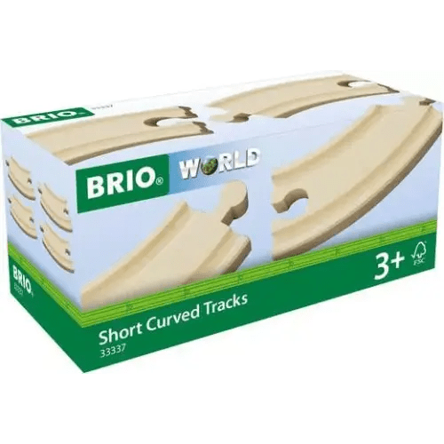 BRIO World Train Tracks Short Curved Tracks
