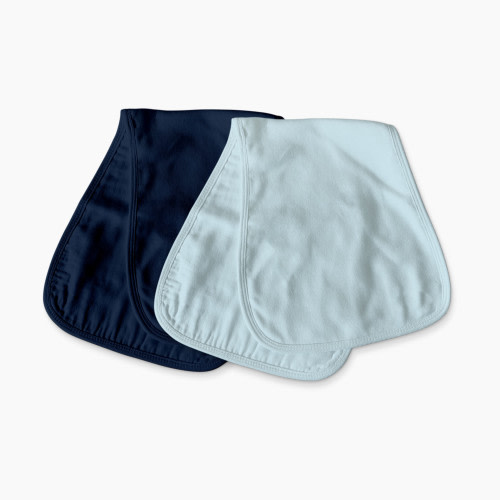 Goumi Kids x Babylist Bamboo & Organic Cotton Burpcloths (2 Pack) - Indigo and Sky