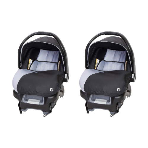 Baby Trend Ally Adjustable 35 Pound Infant Baby Car Seat w/Base, Stormy (2 Pack)