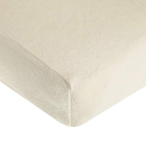 TL Care Heavenly Soft Chenille Fitted Crib Sheet 28" x 52", Warm and Cozy Neutral Chenille Sheet, Cream, for Boys and Girls, Fits Crib and Toddler Bed mattresses