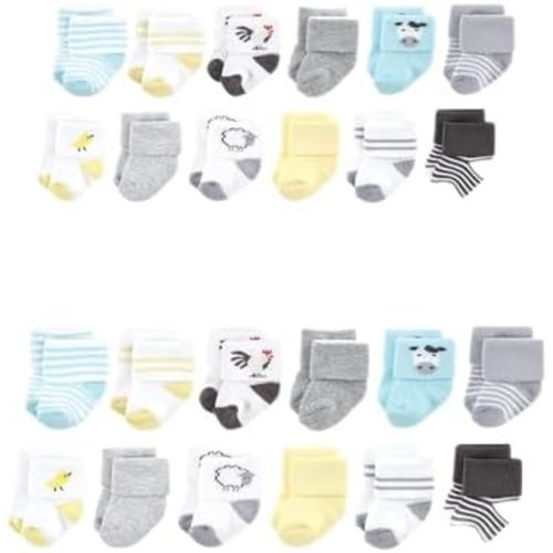 Hudson Baby Baby Grow with Me Cotton Terry Socks