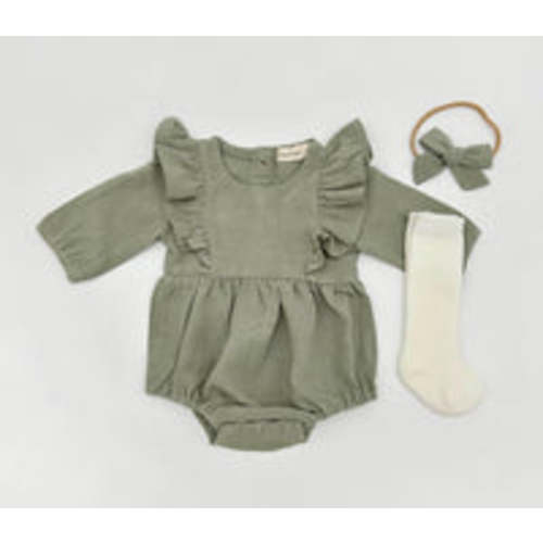 Mint Gabriella Romper Set – Olive and Cradle