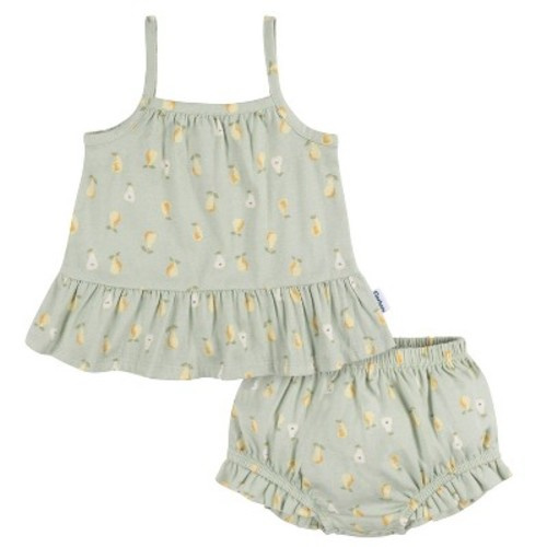Gerber Baby Girls' Top and Diaper Cover Set - 2-Piece, Color: Pears, Size: 3-6m