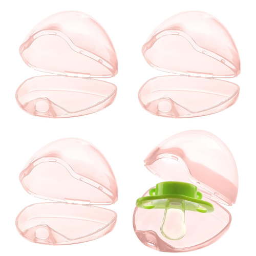 4 Pcs Baby Pacifier Case,Happon Pacifier Holder,Pacifier Holder Storage Box,Pacifier Holder Box for Kids, Baby, Travel, Home