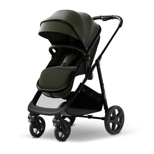 Mompush Wiz 2-in-1 Convertible Baby Stroller with Newborn Mode, Foldable Infant Stroller with Reversible Seat and Large UPF 50+ Canopy